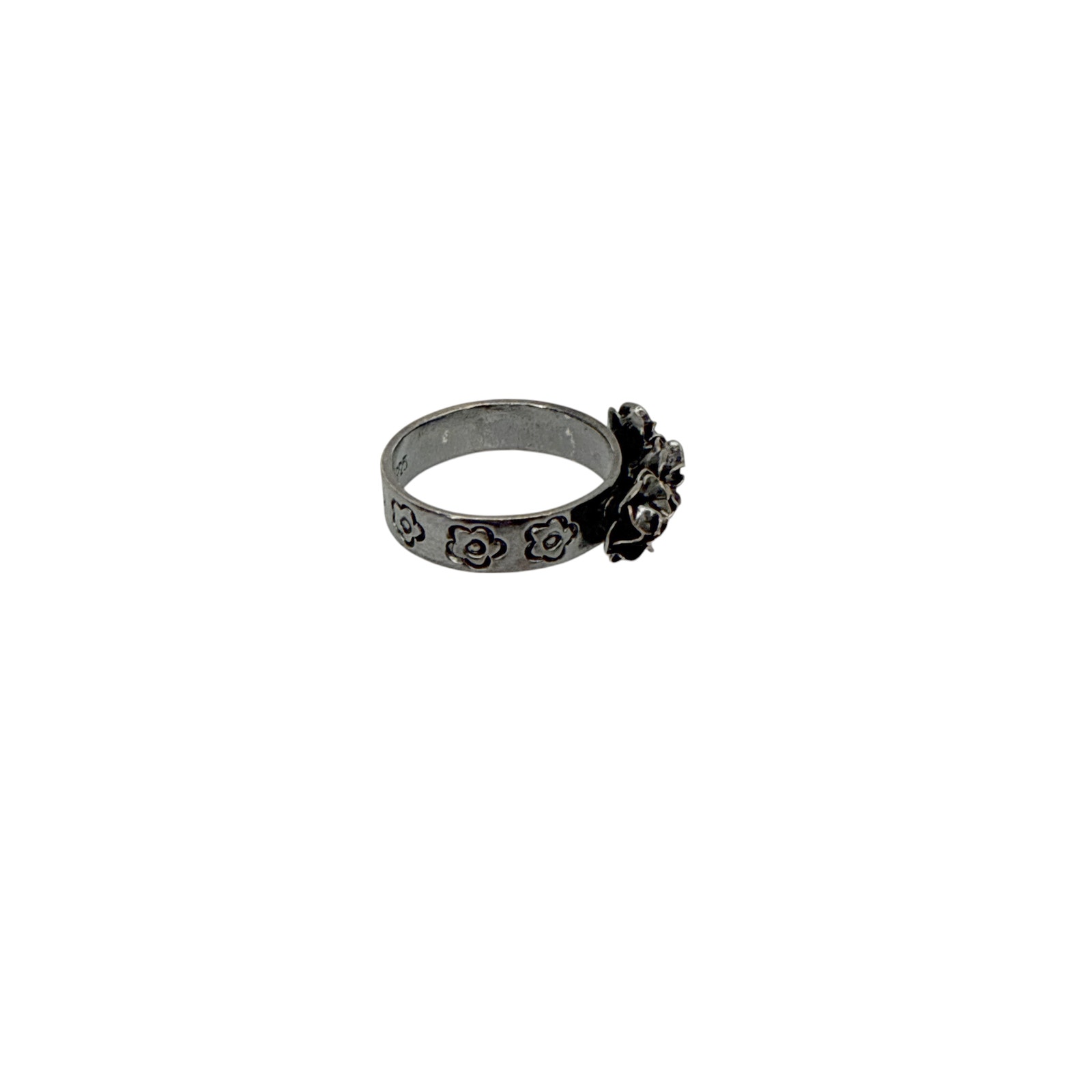 Virgins Saints & Angels Vsa Stepsister Band Ring In Gunmetal 6 — image 2 of 7